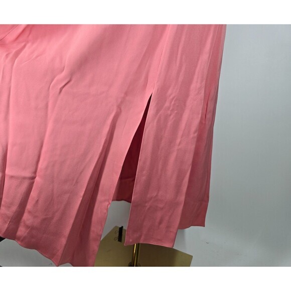 TED BAKER Dusty Pink Slip Asymmetric Midi Maxi Dress (TED Size 3 ) Reg- US 8 - Picture 7 of 10